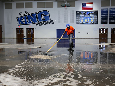 flooded high school